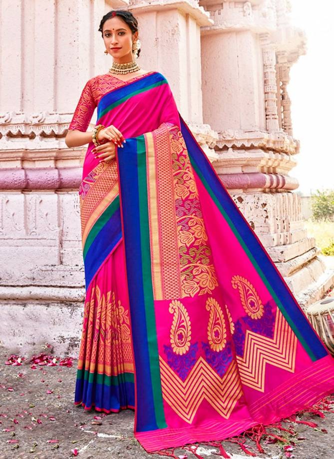 B FINE ART OF VARANASI Fancy Latest Designer Festive Wear Heavy Silk Stylish Saree Collection